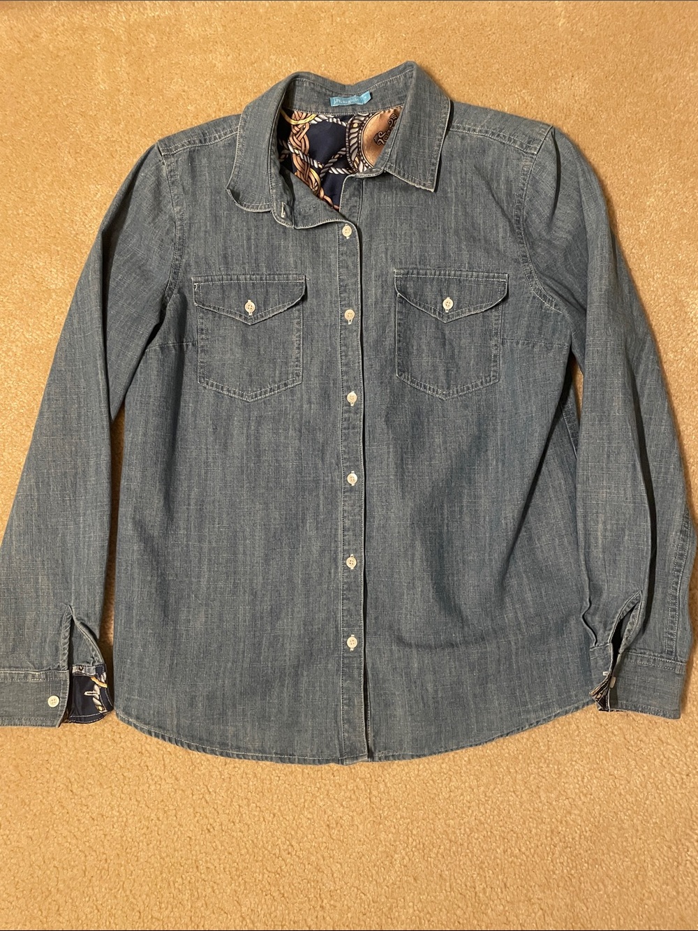 J. McLaughlin Denim Button-down.